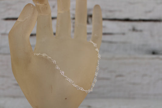 4mm Filigree Heart Chain