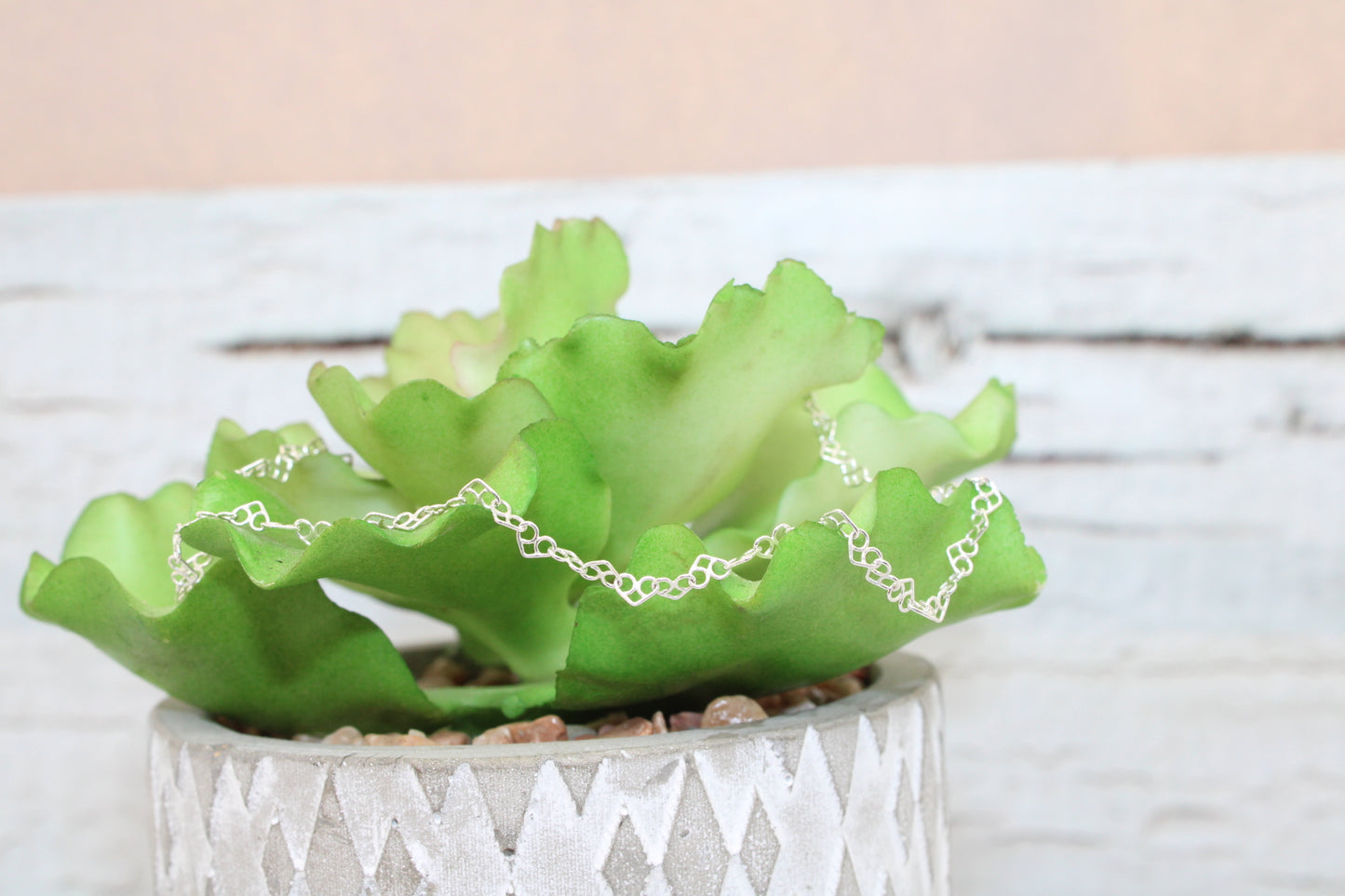 4mm Filigree Heart Chain