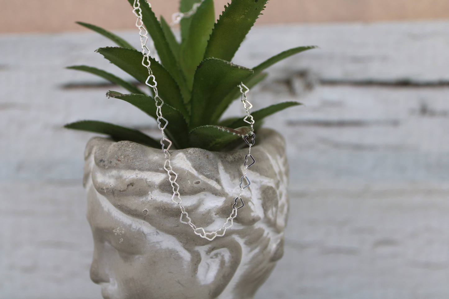 4mm Flat Heart Chain