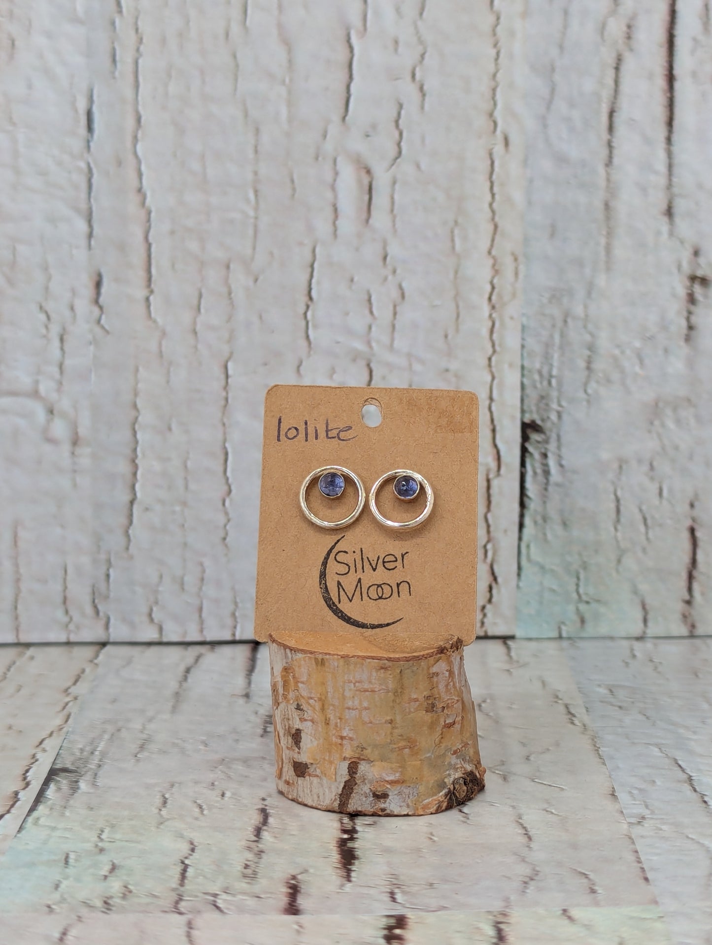 Iolite Stud Earrings
