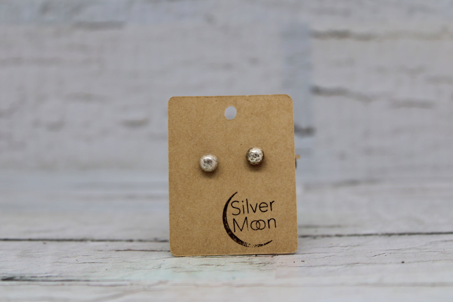 Recycled Silver Ball Studs