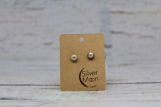 Recycled Silver Ball Studs