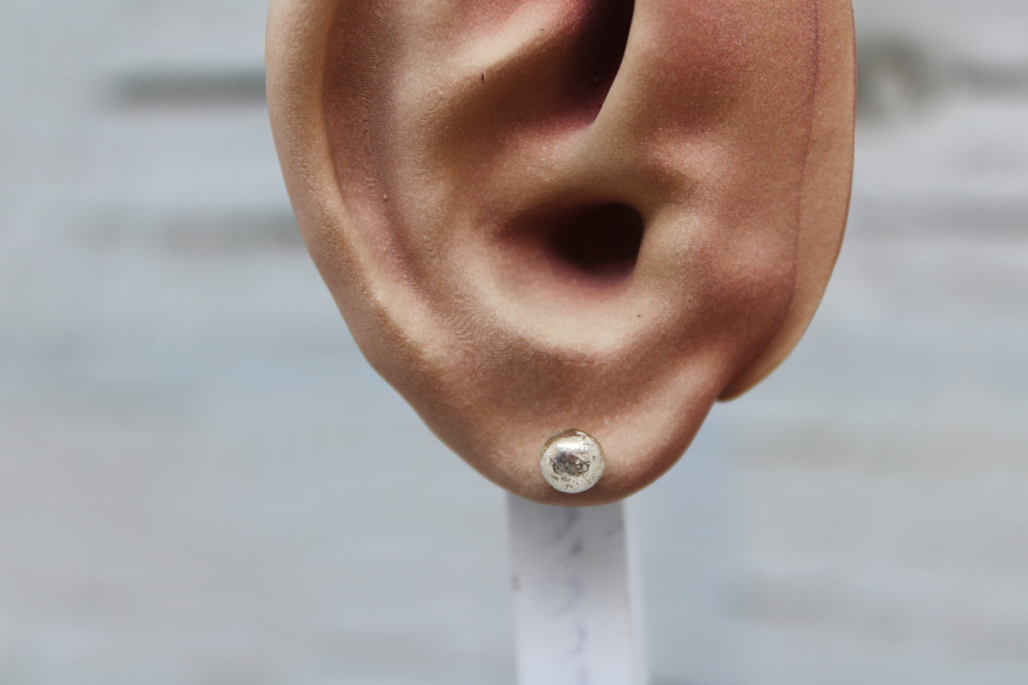 Recycled Silver Ball Studs