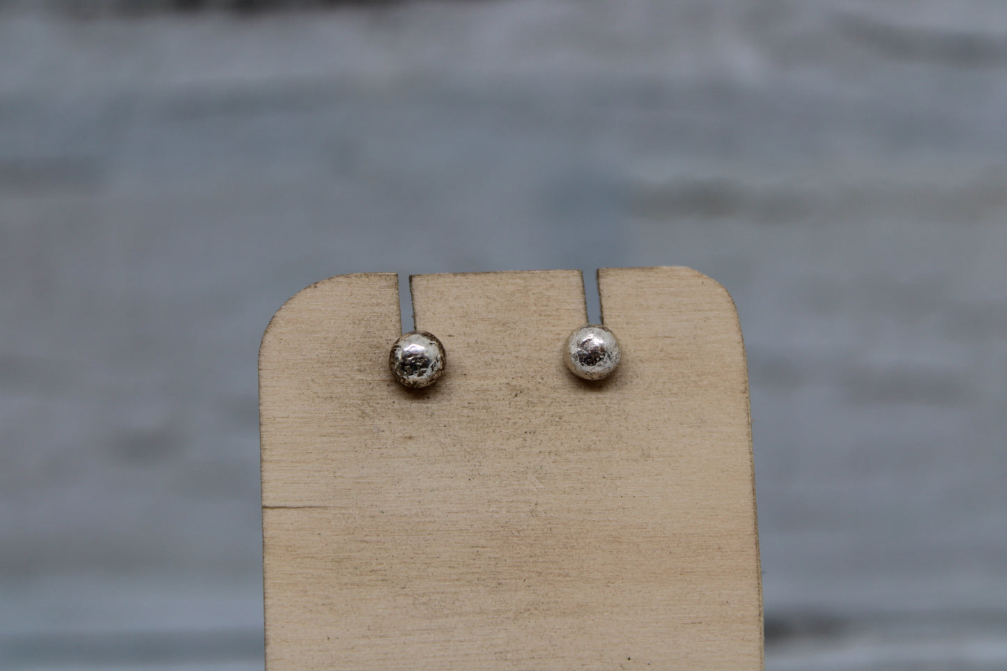 Recycled Silver Ball Studs