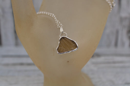 Patterned Scottish Sea Glass Necklace