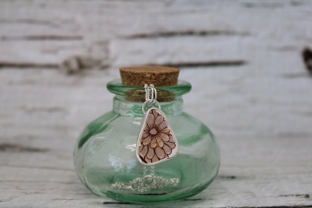 Floral Sea Pottery Necklace