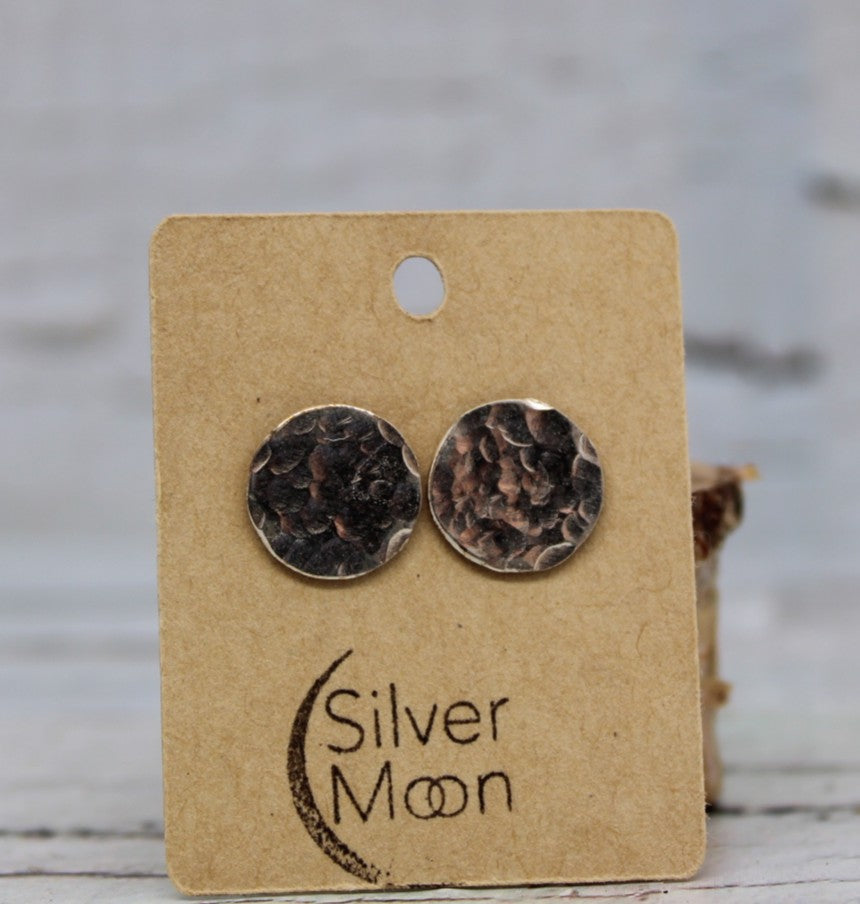 Hammered Disc Studs