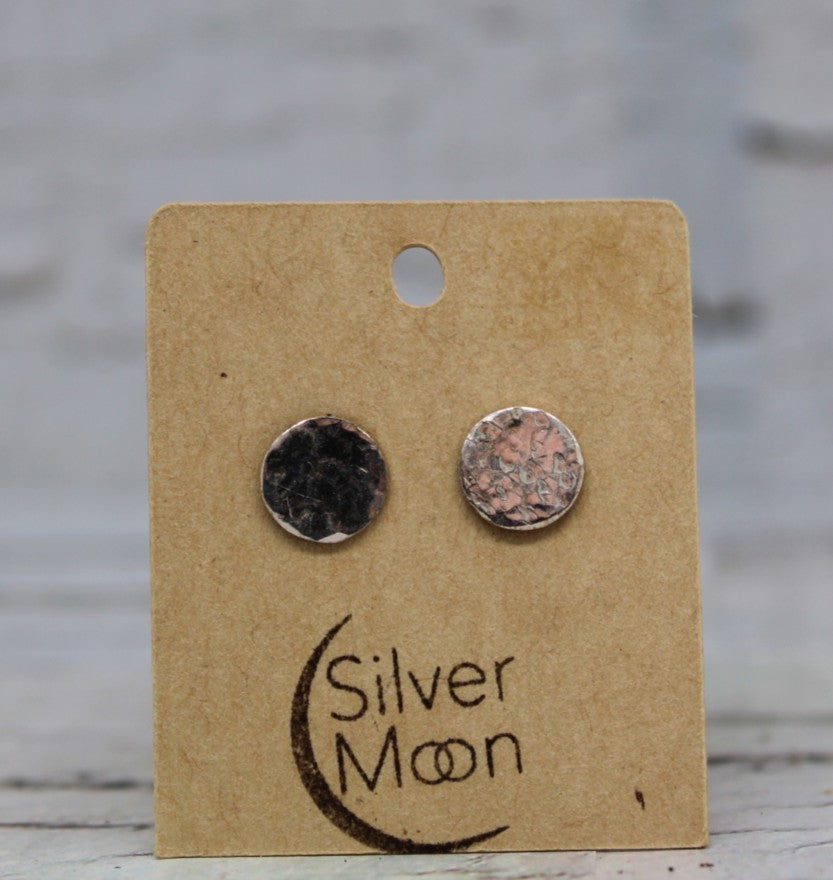 Hammered Disc Studs
