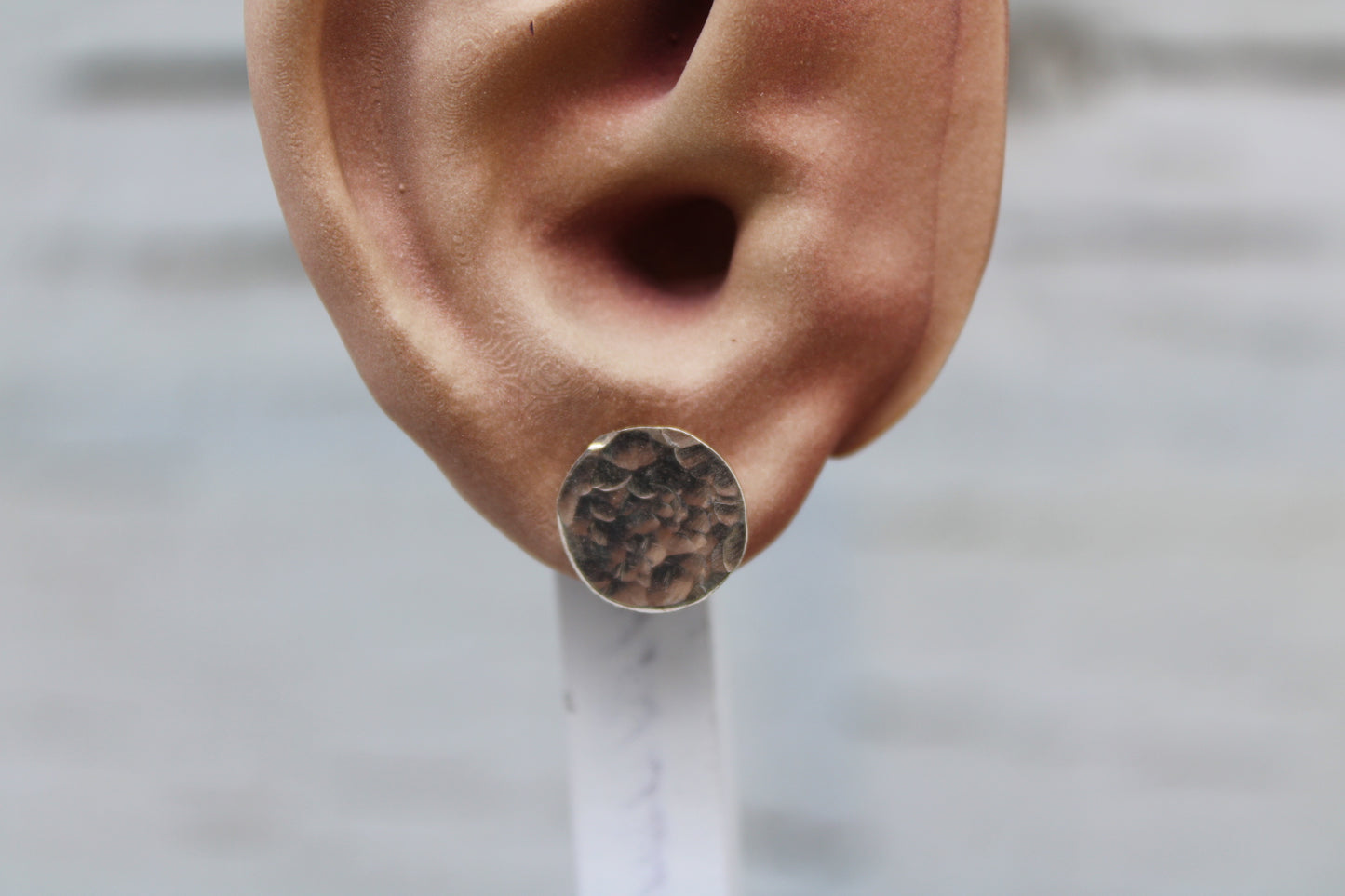 Hammered Disc Studs