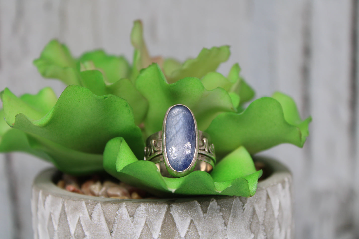Blue Kyanite Ring