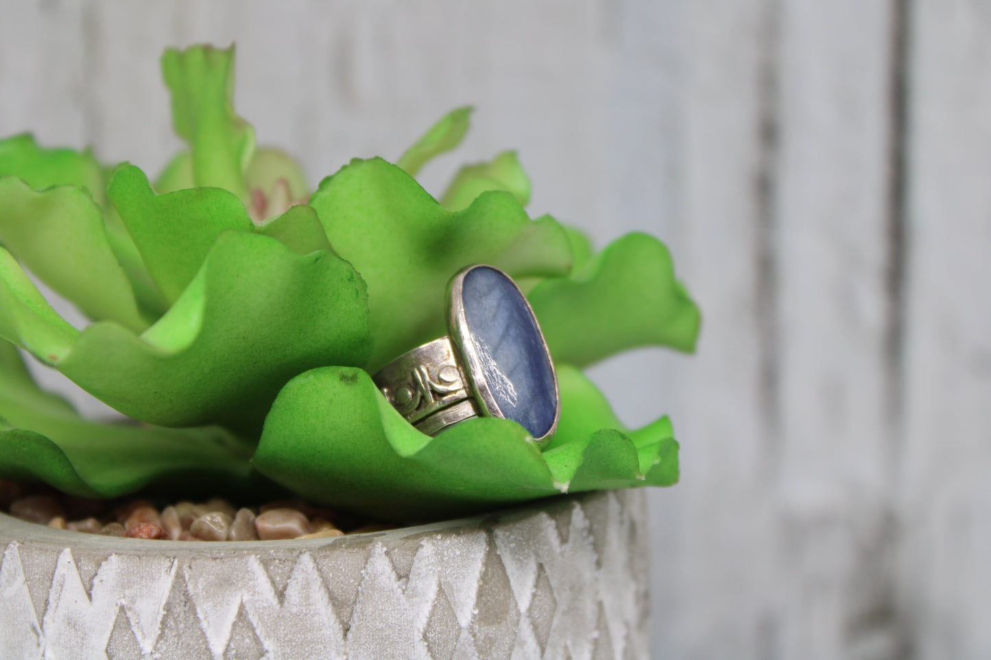 Blue Kyanite Ring