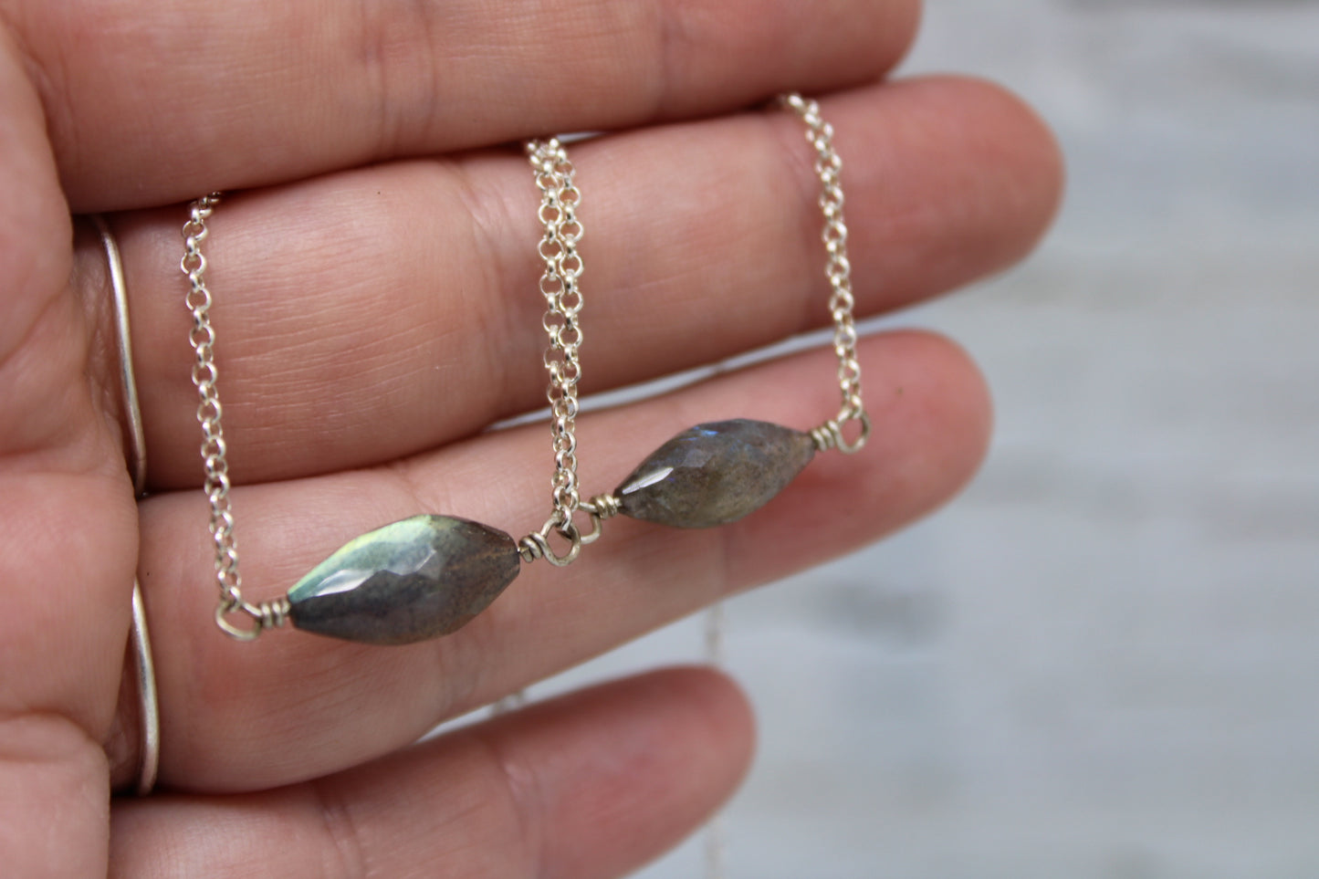Labradorite Bead Necklace