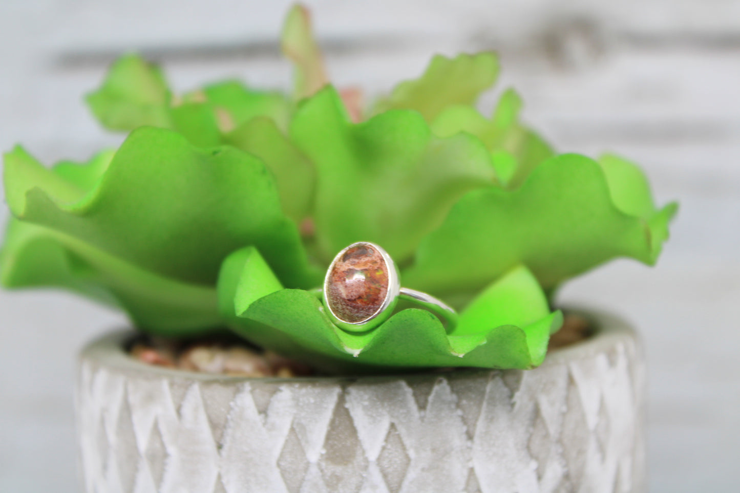 Mexican Cantera Opal Ring