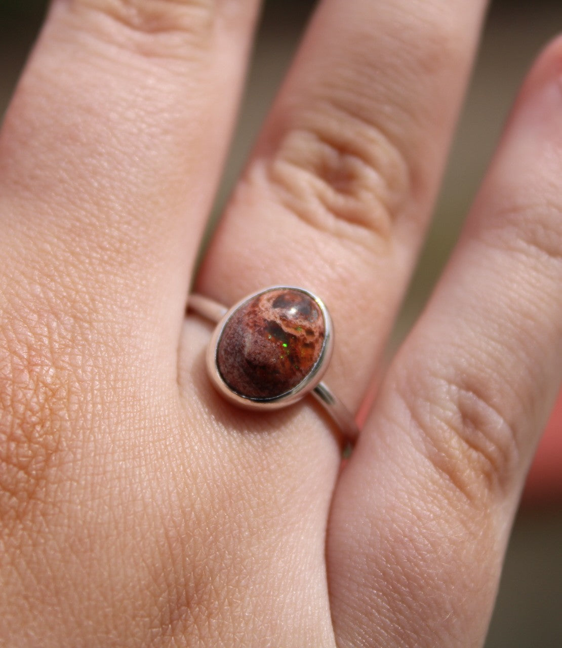 Mexican Cantera Opal Ring