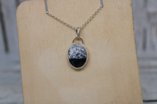 Merlinite Dendritic Agate Necklace