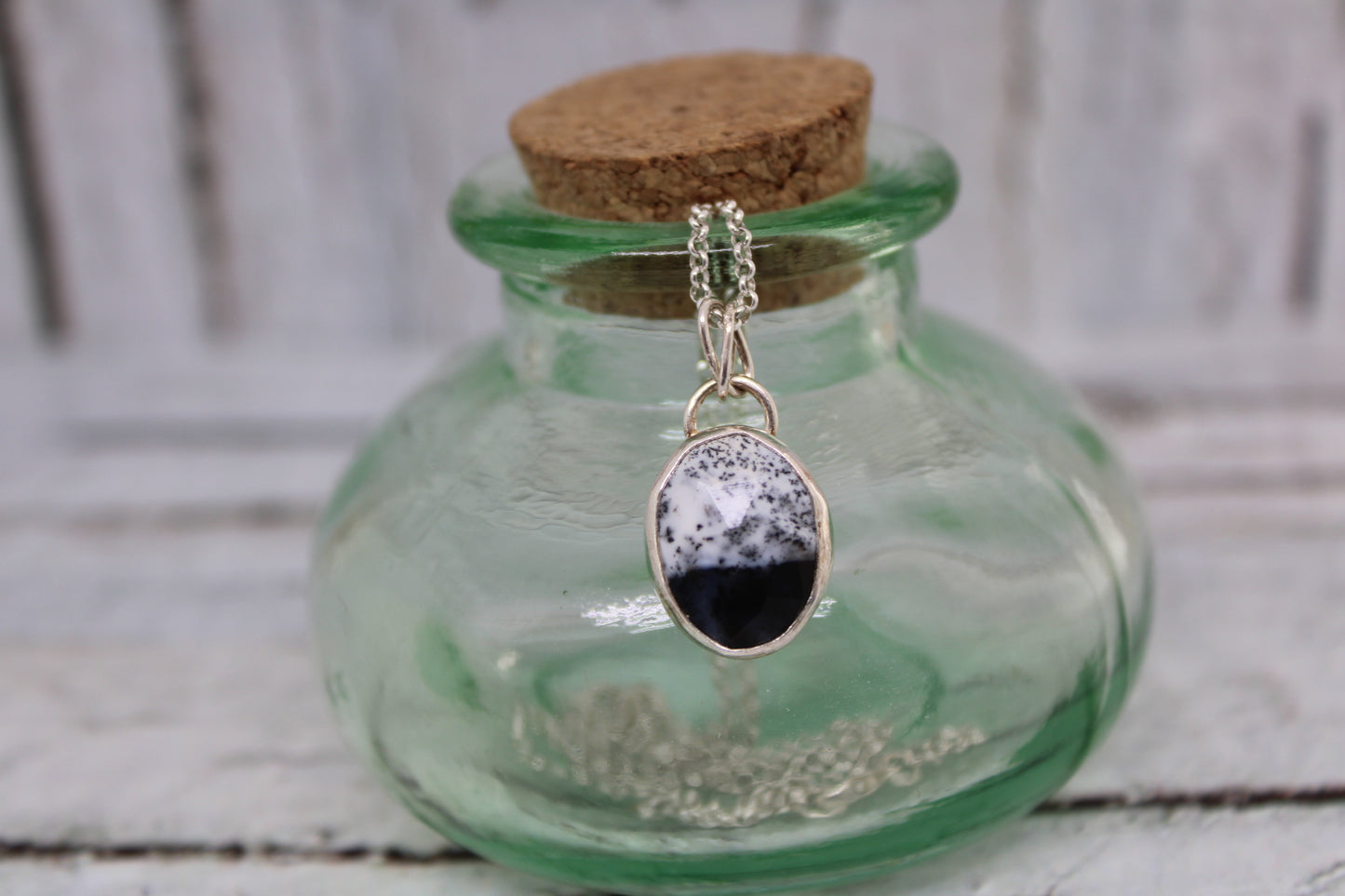 Merlinite Dendritic Agate Necklace