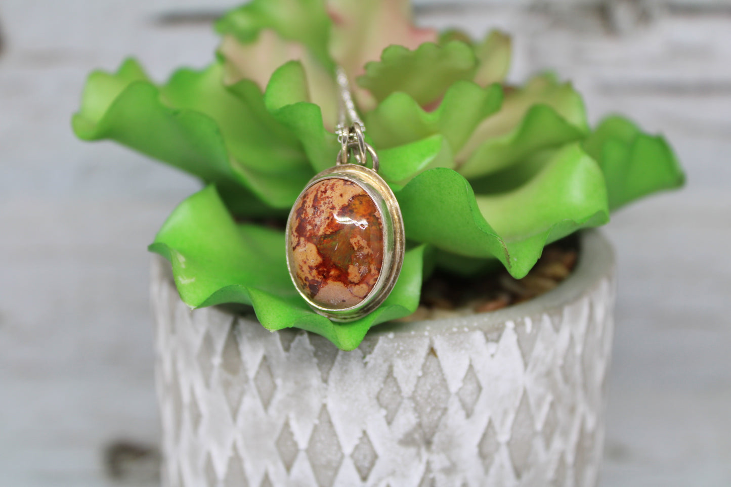 Mexican Cantera Opal Necklace
