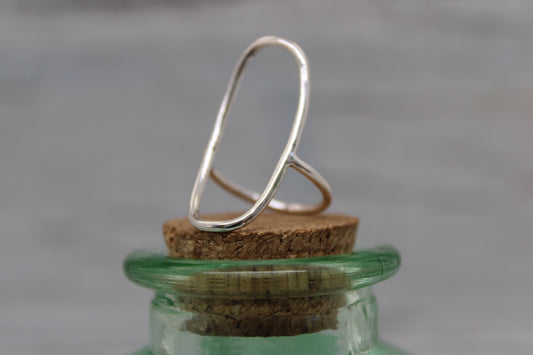 Large Open Oval Ring
