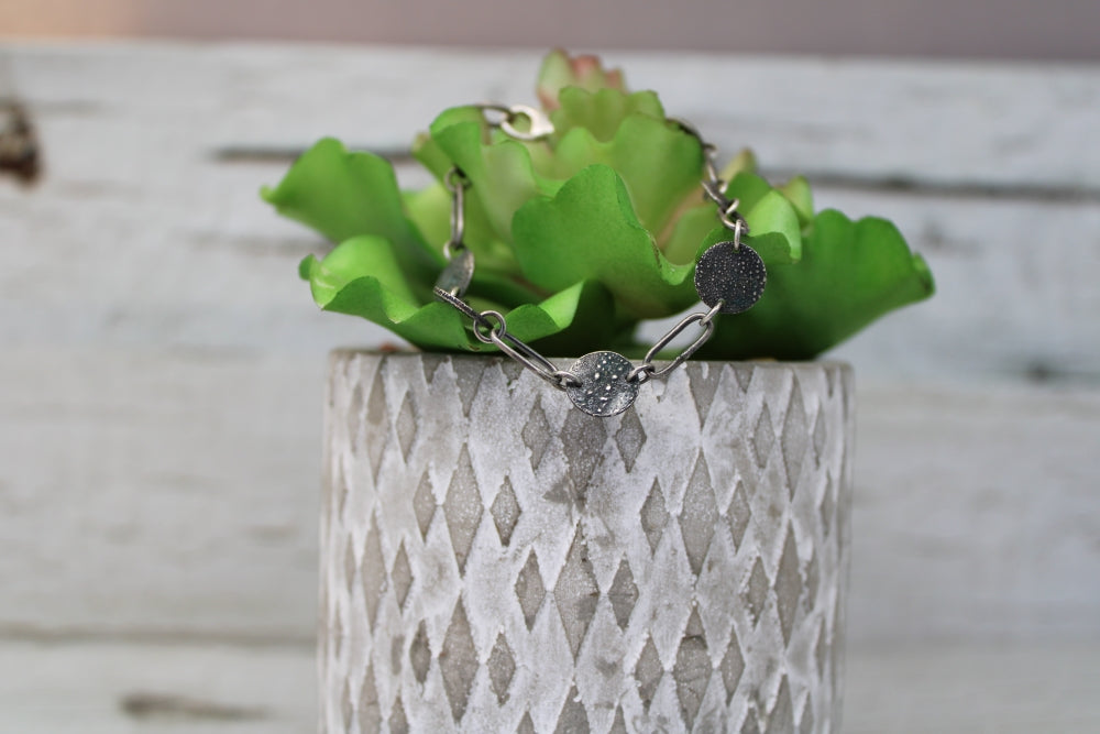 Reticulated Disc Bracelet