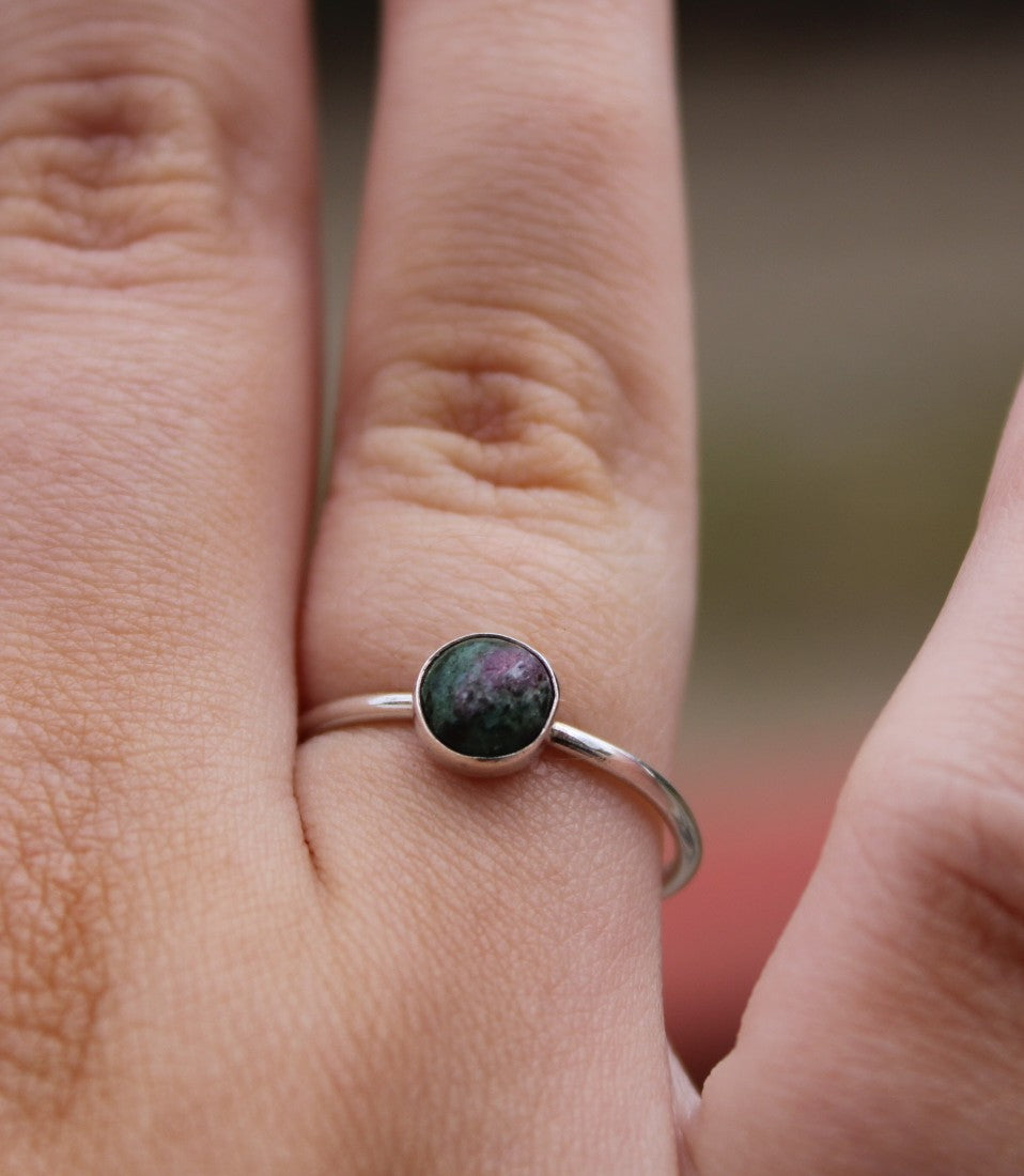 Ruby Zoisite Ring