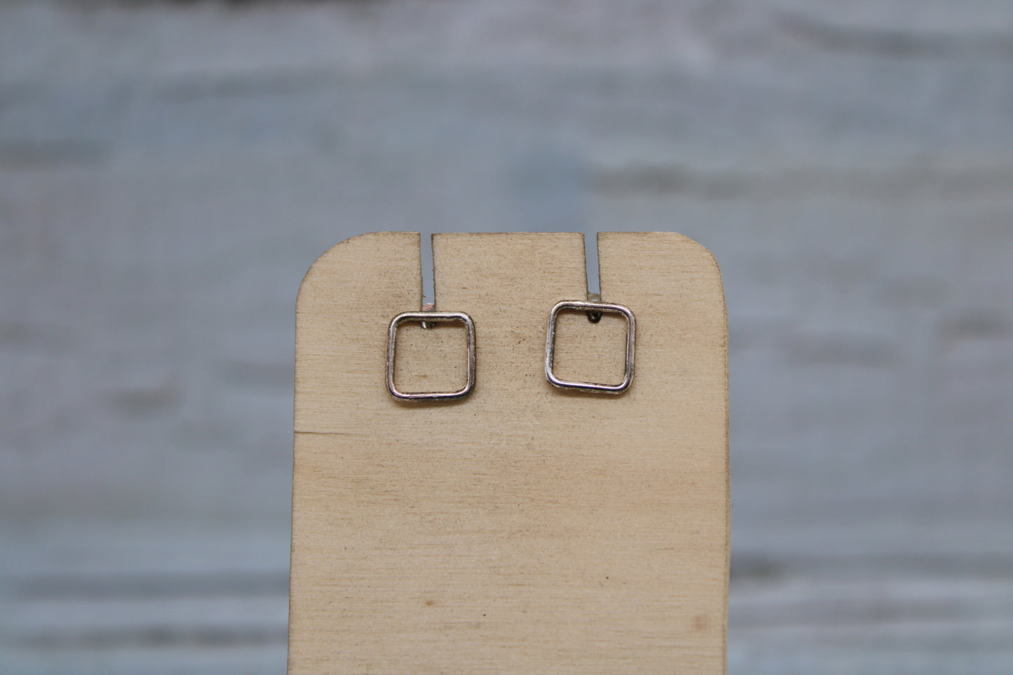 Open Square Studs