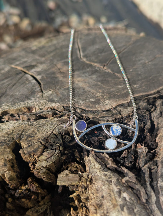 Abstract Sea Glass Necklace