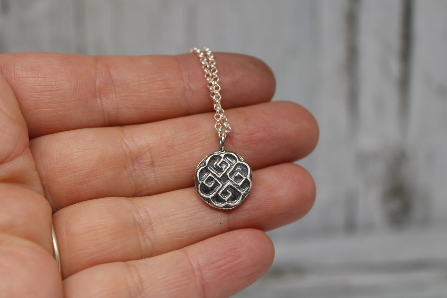 Fourfold Celtic Knot Necklace