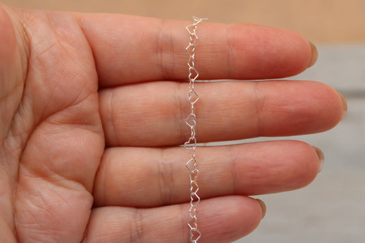 4mm Bubble Heart Chain