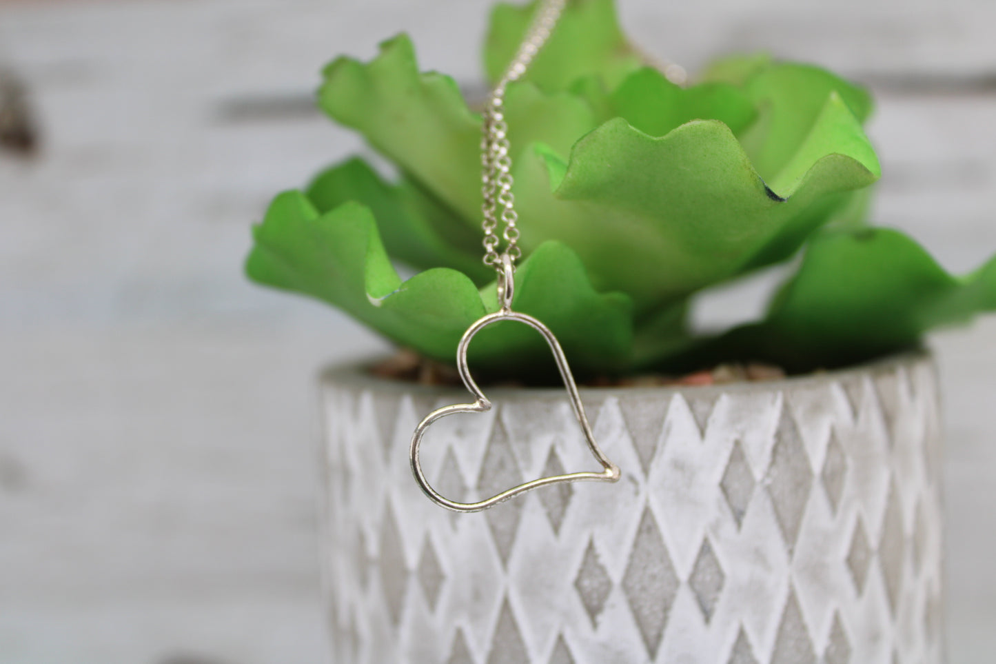 Open Heart Necklace