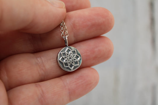 Mandala Flower Necklace