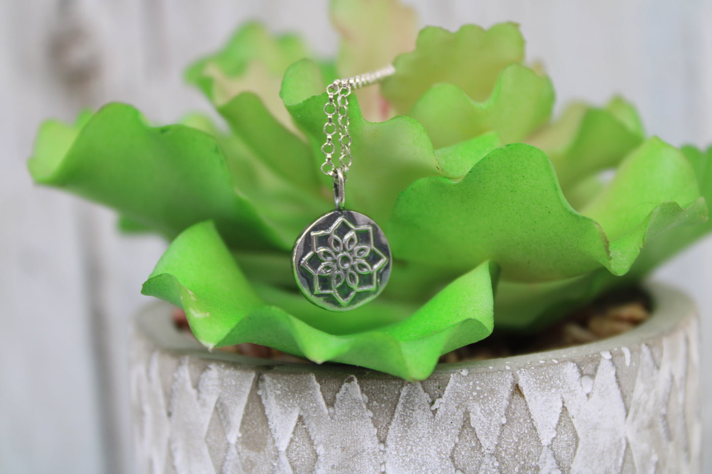 Mandala Flower Necklace