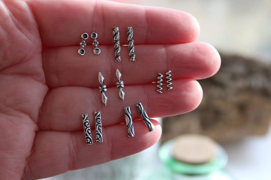 Patterned Bar Studs
