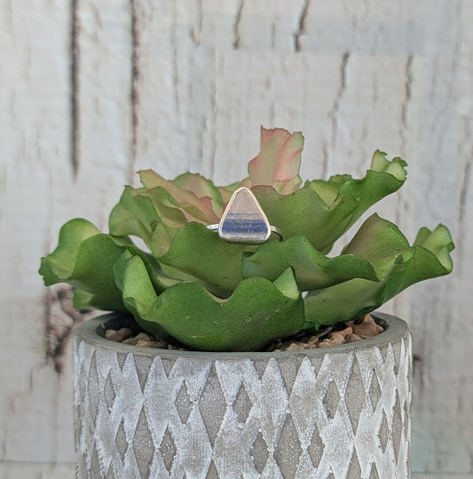 Blue and White Sea Pottery Ring