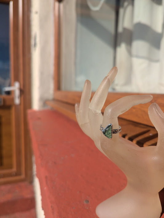 Green Sea Glass Ring