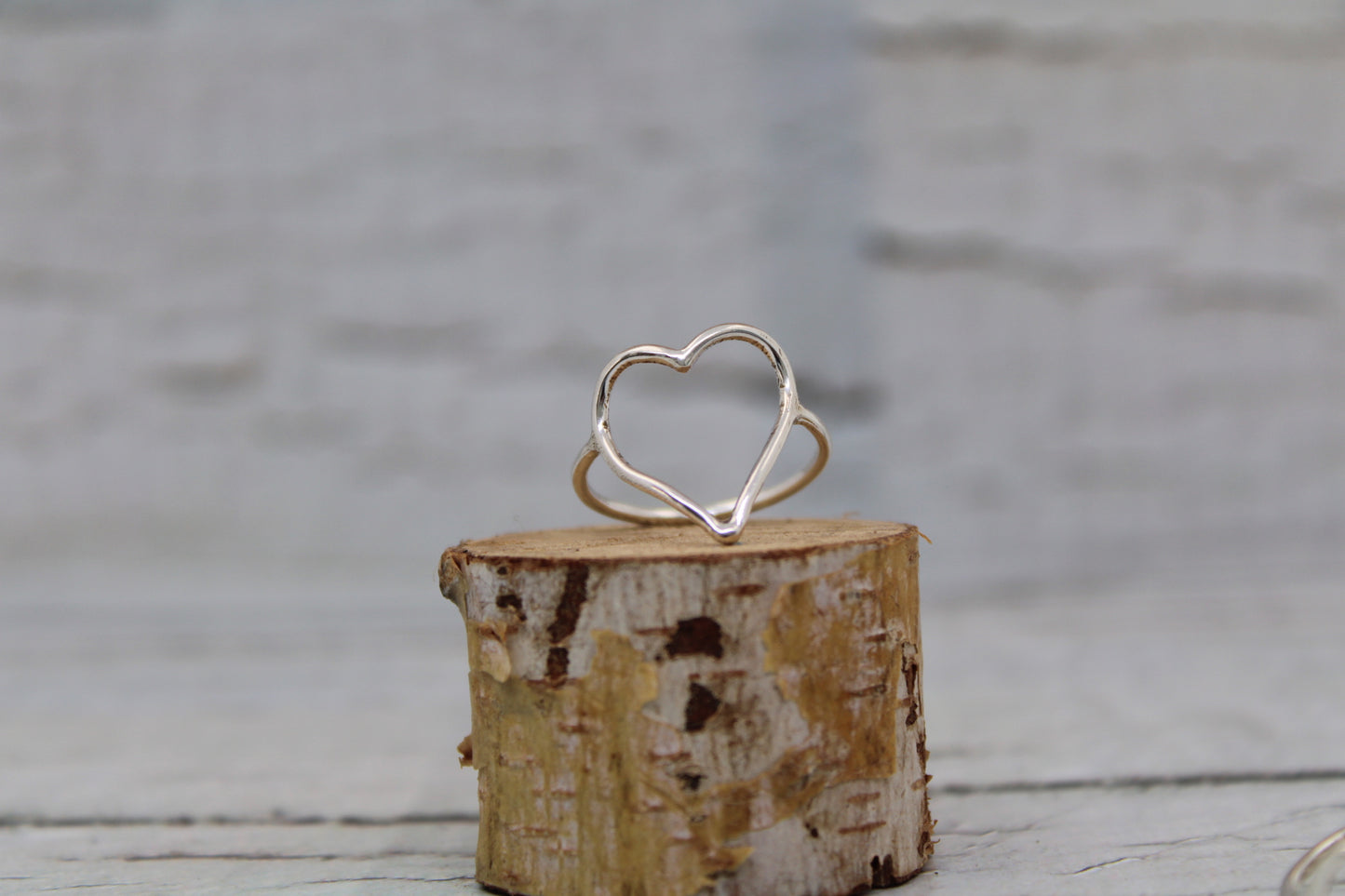 Large Open Heart Ring