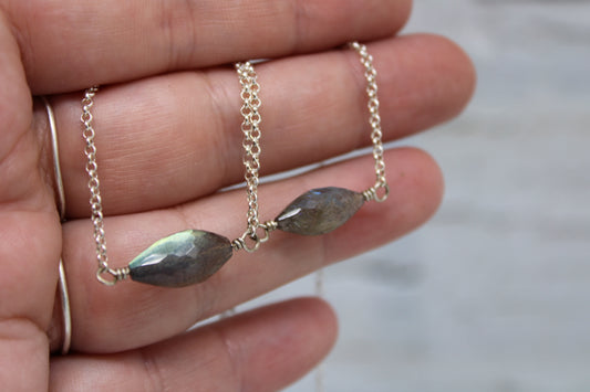 Labradorite Bead Necklace