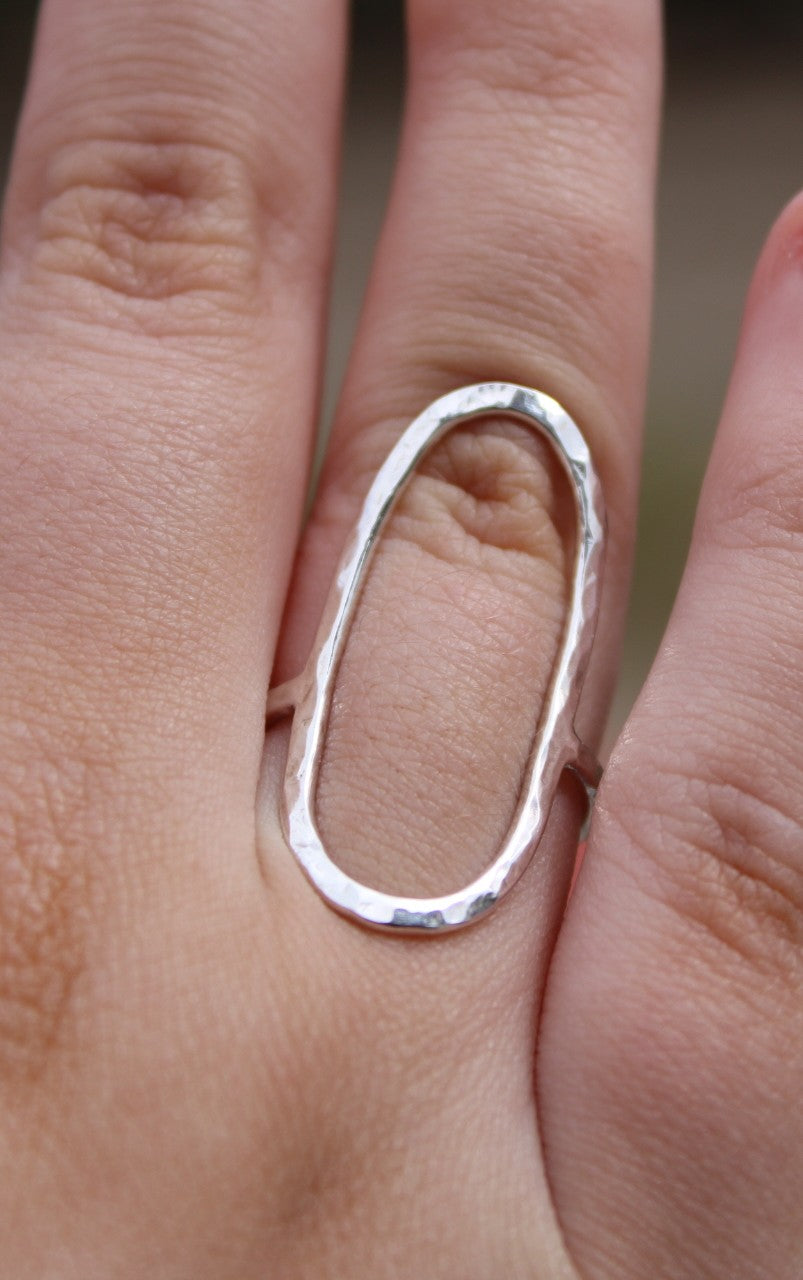 Large Open Oval Ring