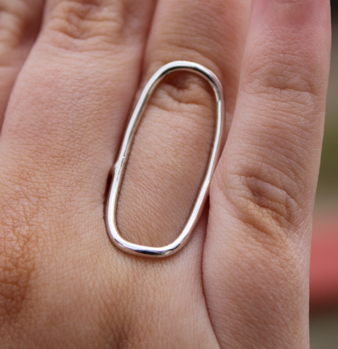 Large Open Oval Ring