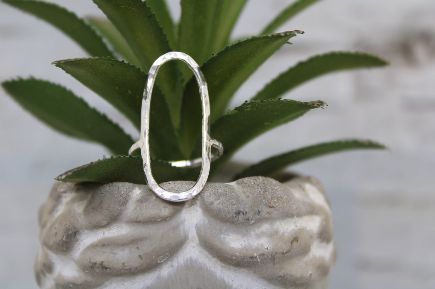 Large Open Oval Ring