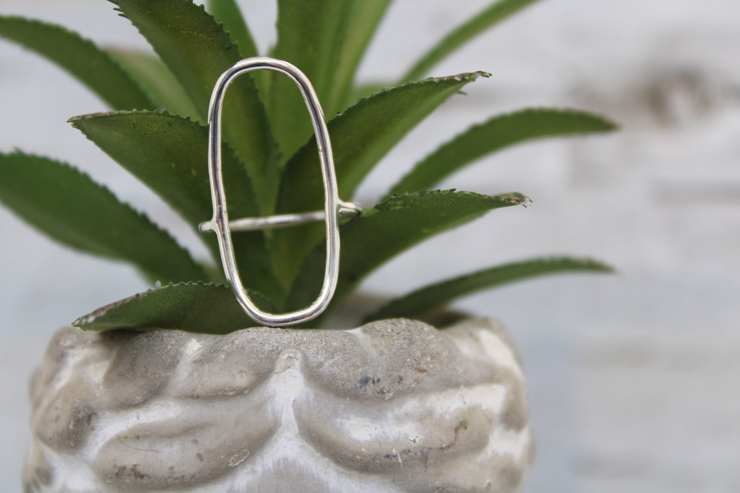 Large Open Oval Ring