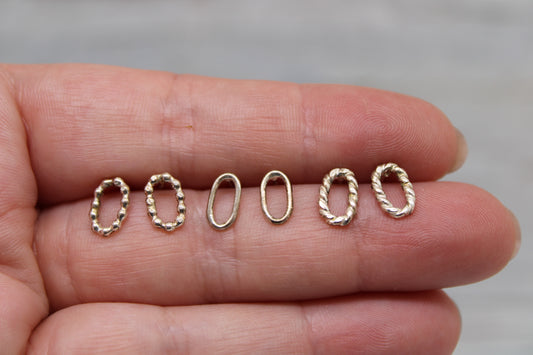 Open Oval Studs