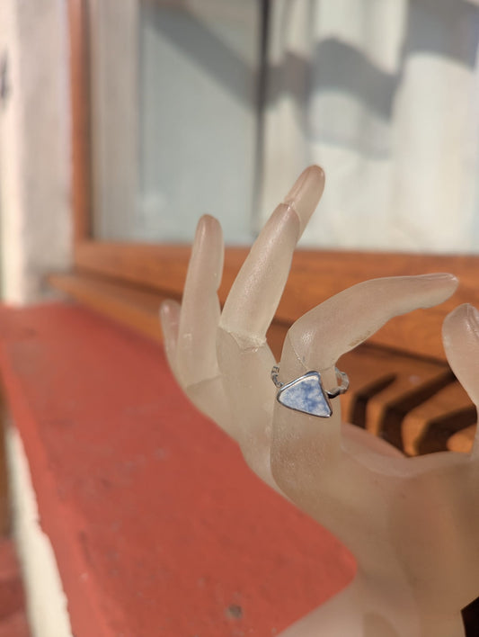 Blue and White Pottery Ring