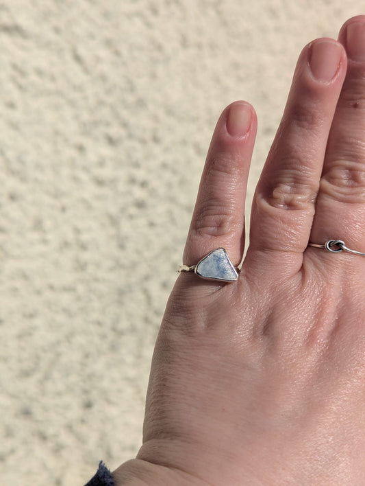 Blue and White Pottery Ring