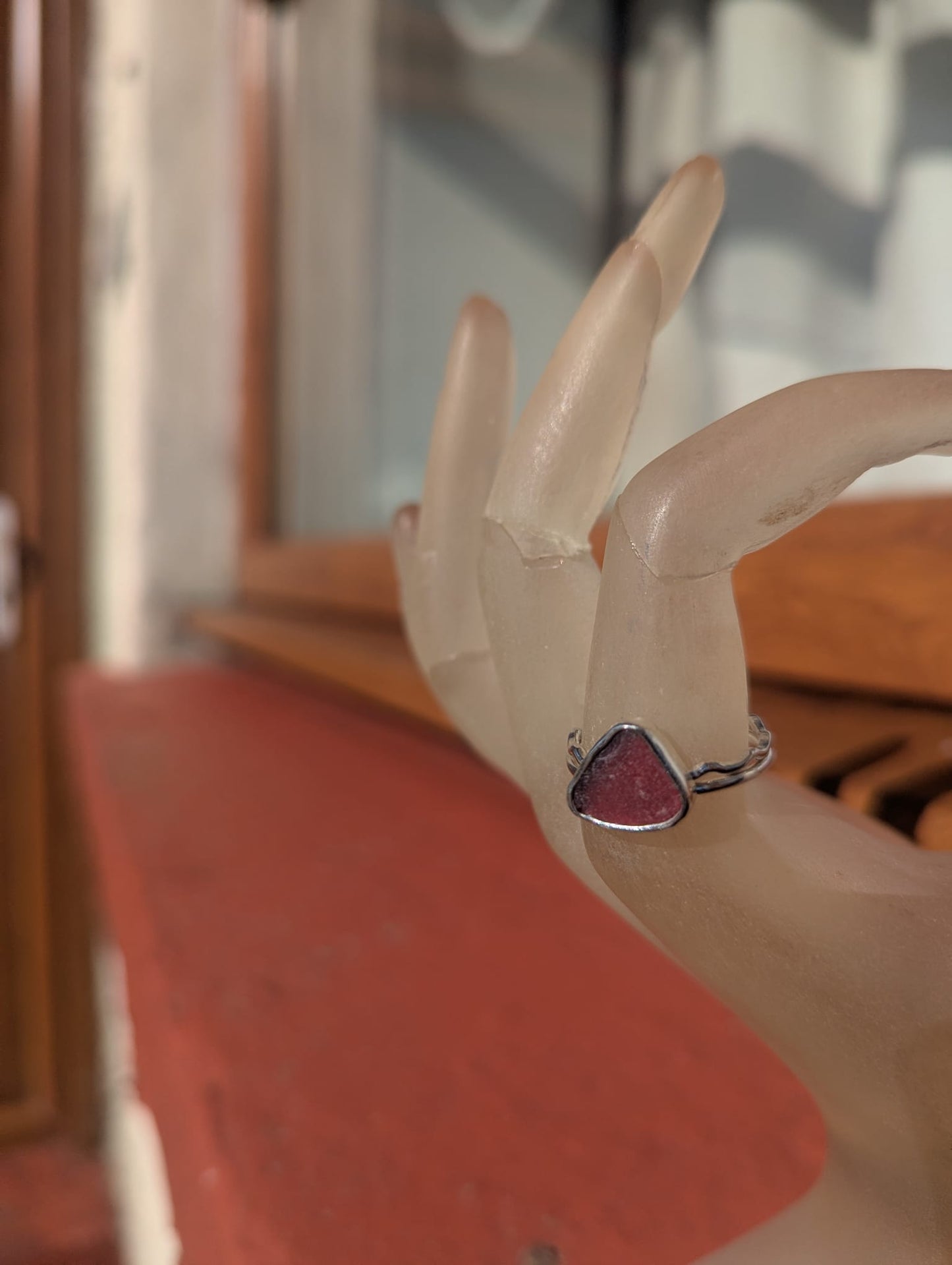 Red Sea Glass Ring