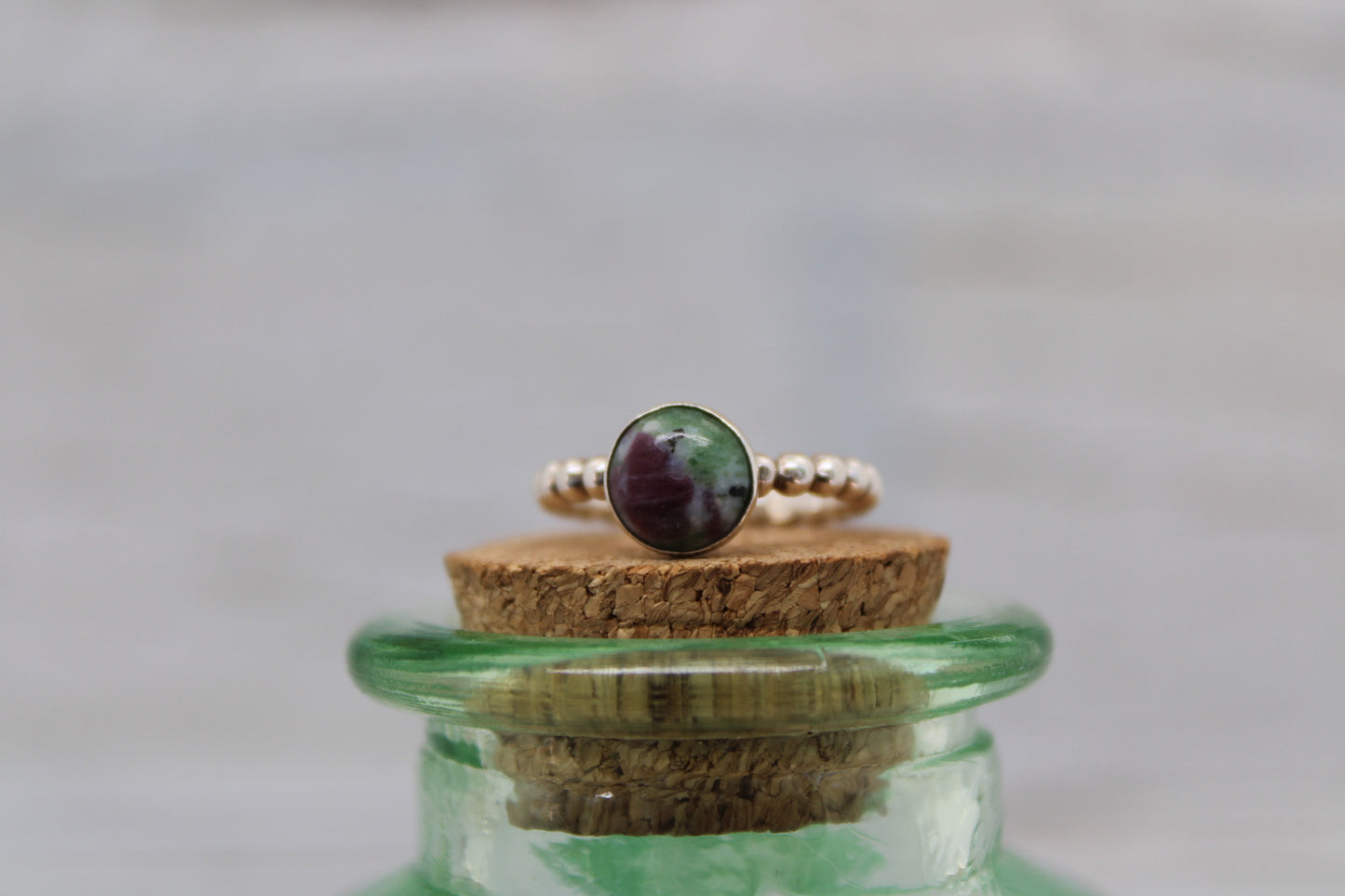 Ruby Zoisite Ring