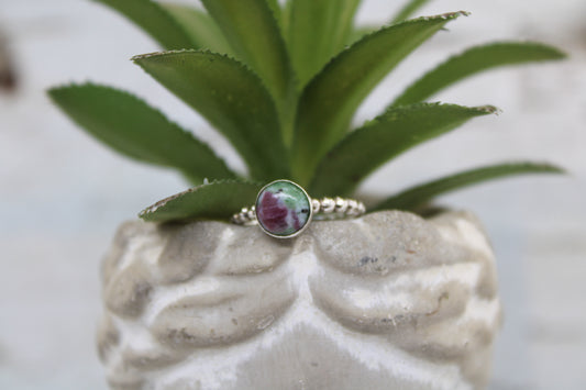 Ruby Zoisite Ring