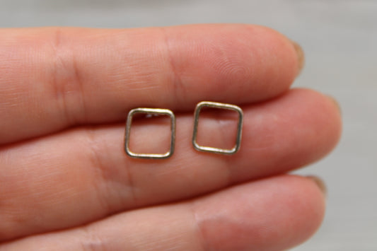 Open Square Studs