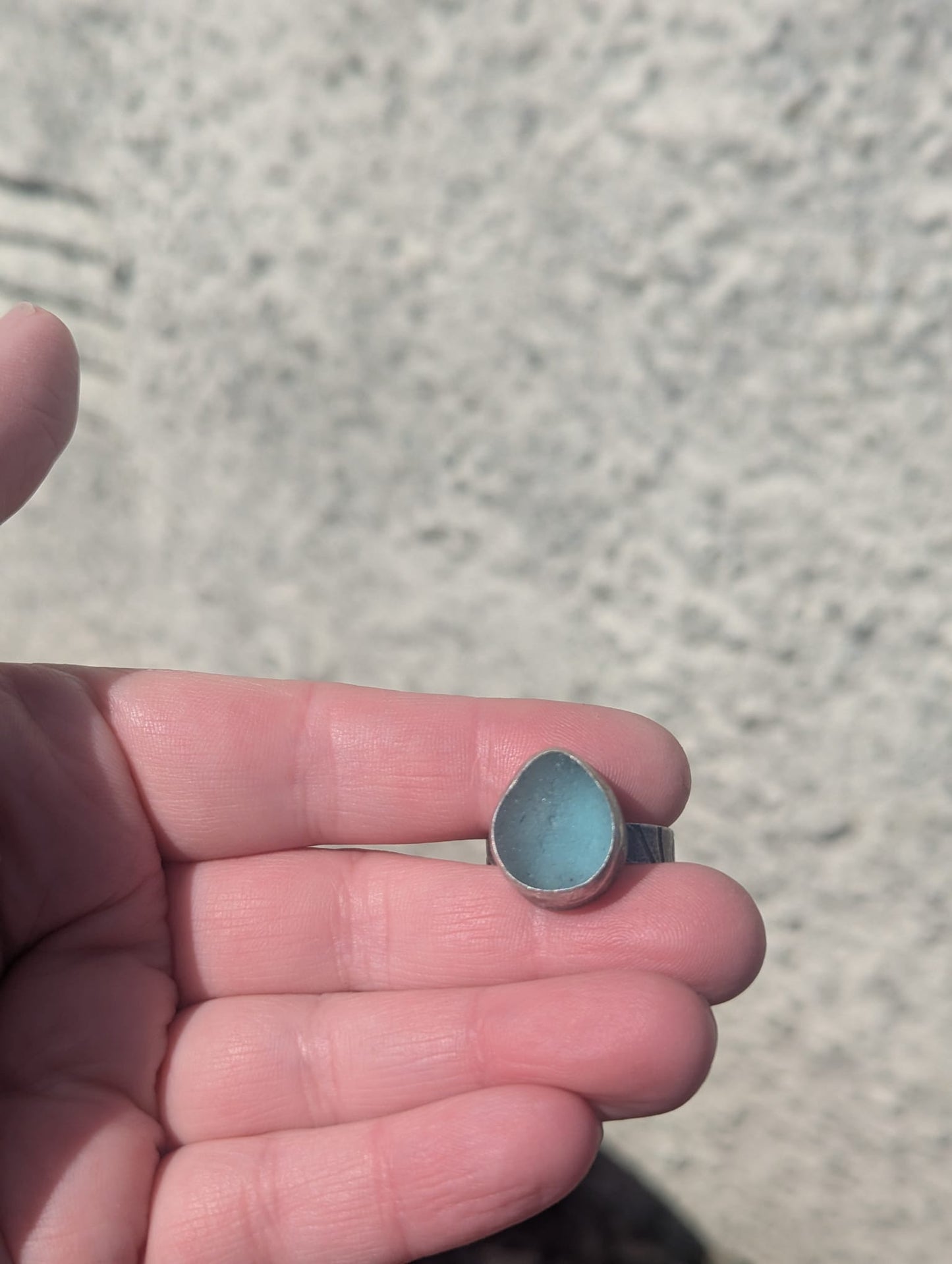 Teal Bubble Ring