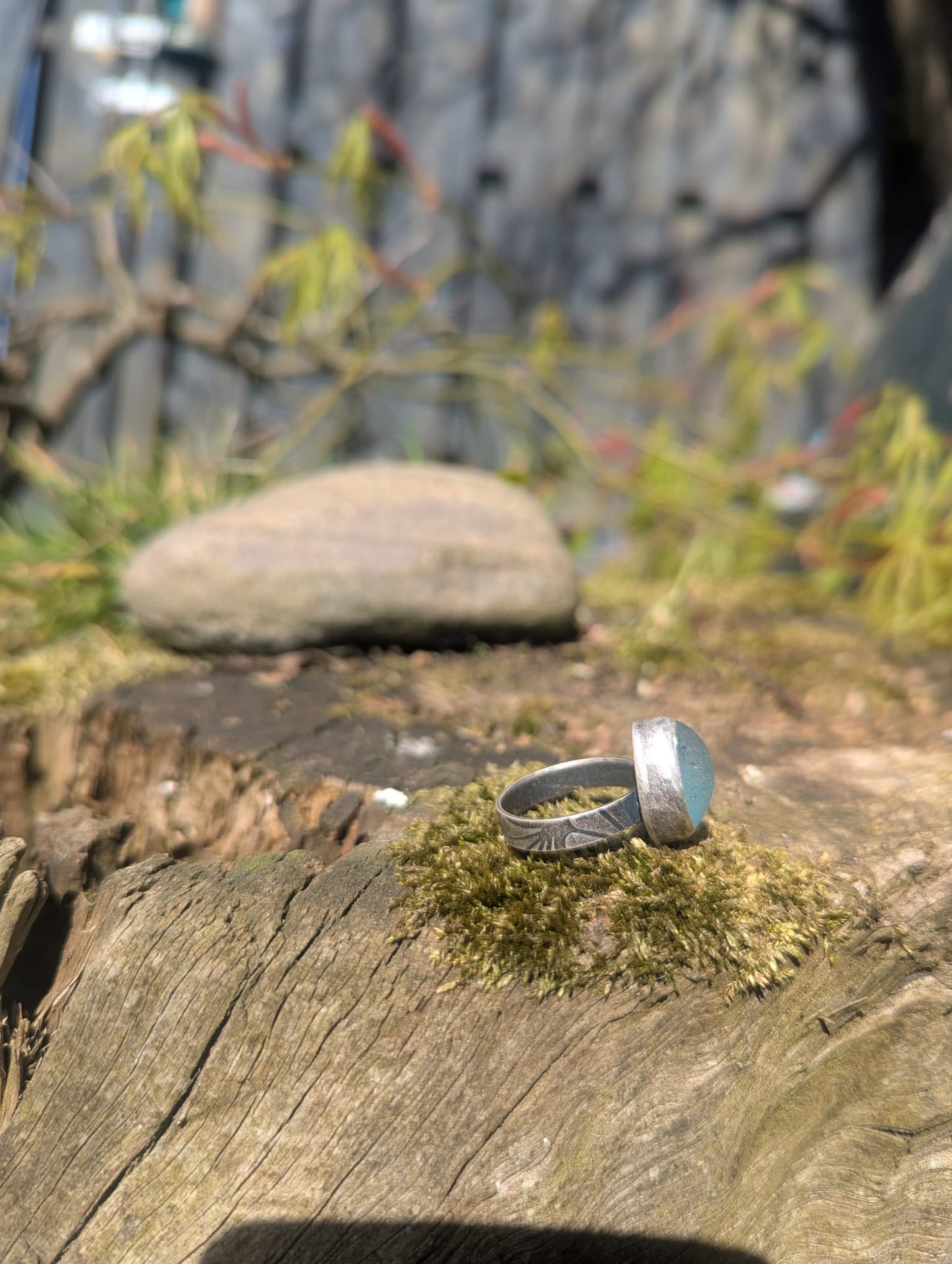 Teal Bubble Ring