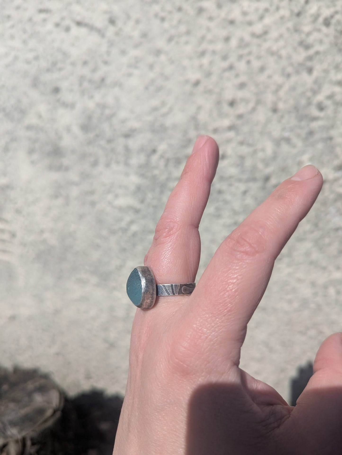 Teal Bubble Ring